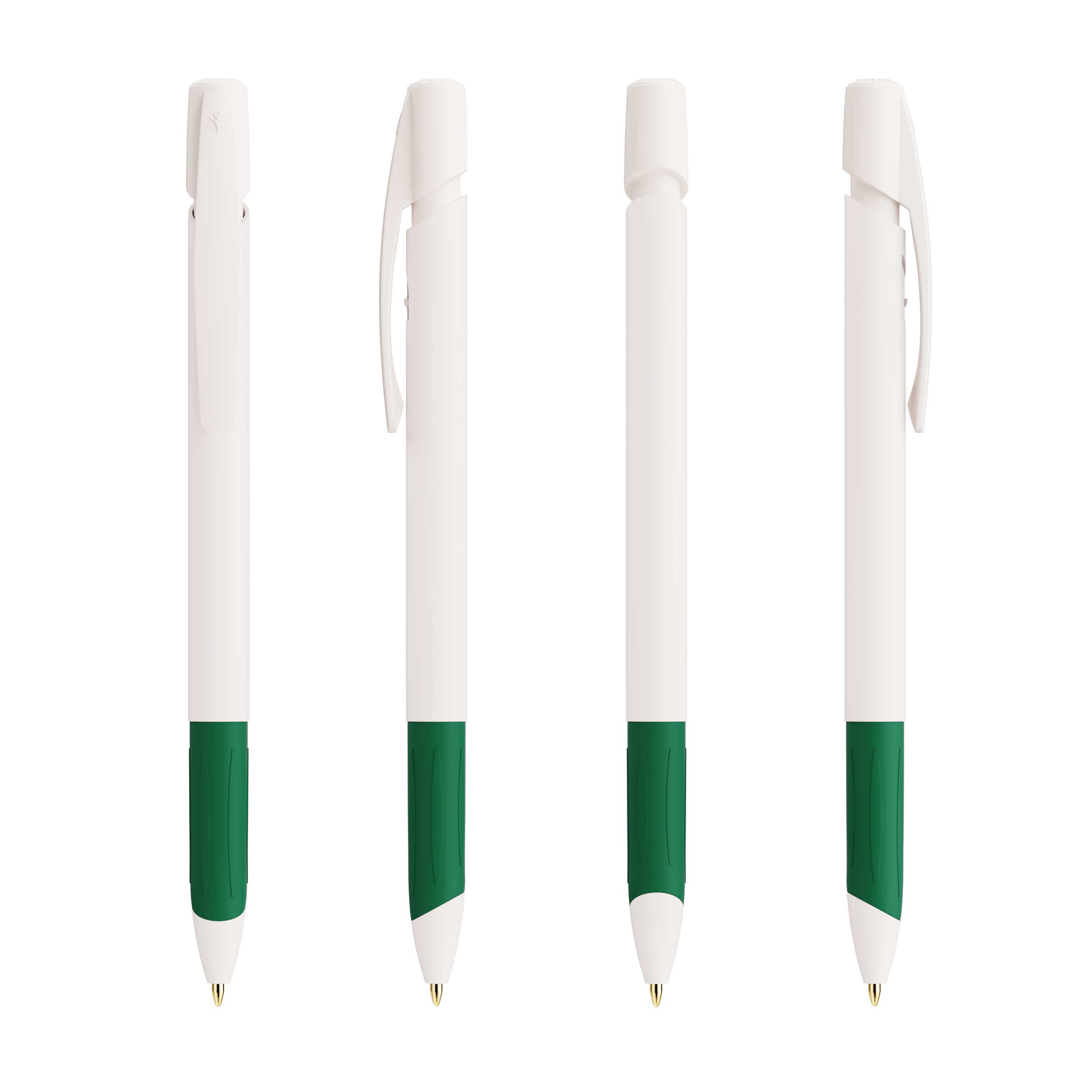 Stylo bille publicitaire - BIC® Media Clic Grip Ecolutions® Encre bleue
